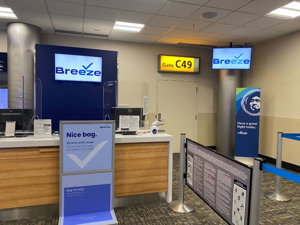 Breeze gate at airport.