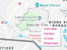 selecting a destination on the map on rome2rio